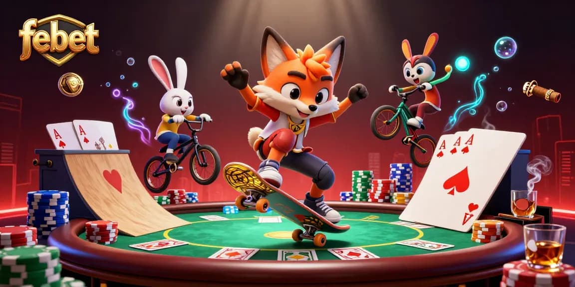 Experience exhilarating gameplay as febet brings exciting casino adventure with lively characters and vibrant elements.