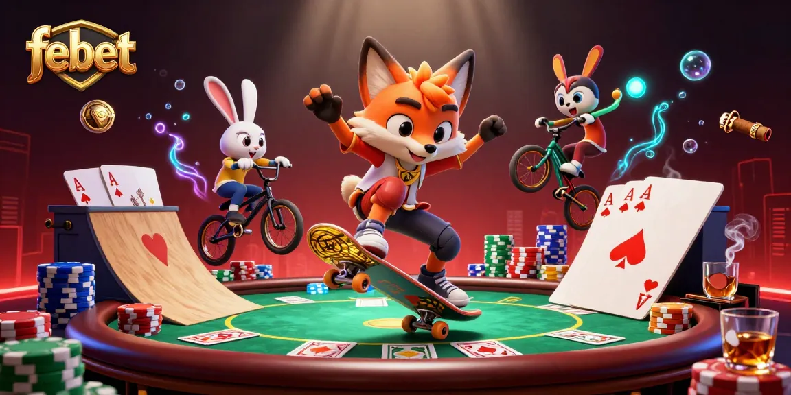 Experience exhilarating gameplay as febet brings exciting casino adventure with lively characters and vibrant elements.