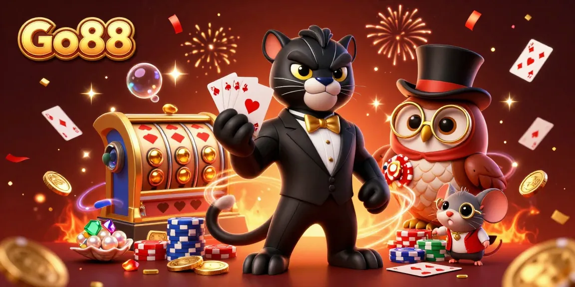 Experience Go88's online casino with dynamic gaming fun and vibrant visuals.