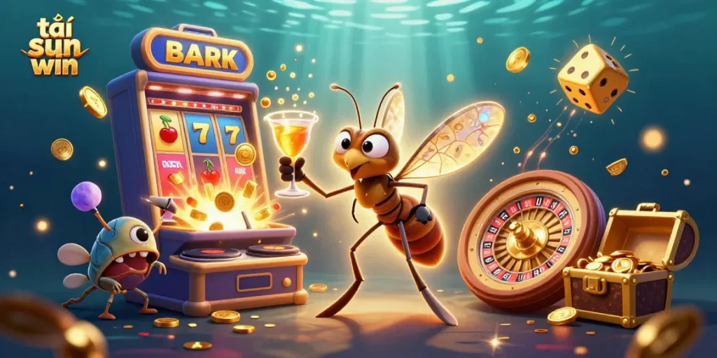 Spin to win with tải sun win, experiencing vibrant 3D casino excitement filled with jackpot treasures.