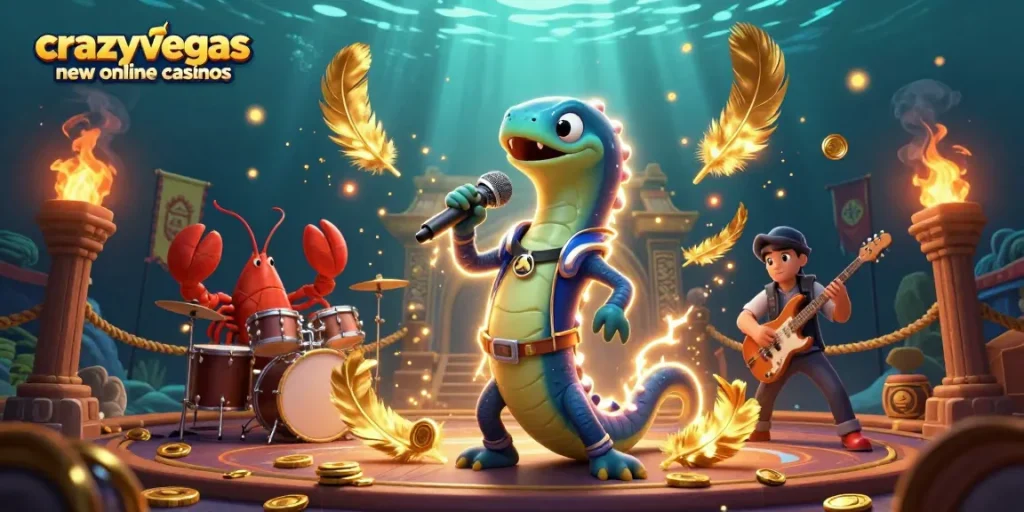 Experience thrilling gameplay at crazyvegas new online casinos with vibrant underwater scenes featuring unique characters.